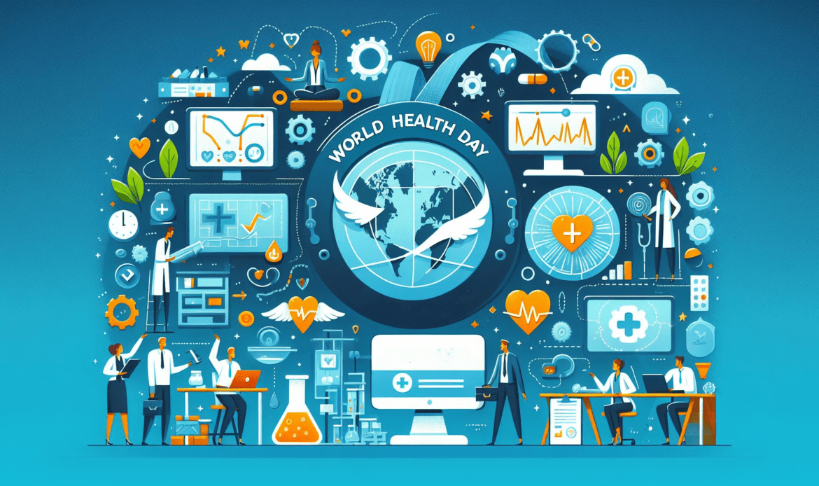 People, process, and health in a business environment - an AI picture